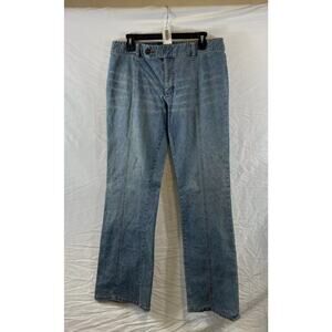 Armani Exchange Light Wash Blue Mid-Rise Pockets Denim Bootcut Jeans Sz. 12